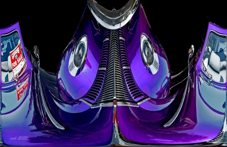 Purple Wart Hog by artist Charlie Kreitler